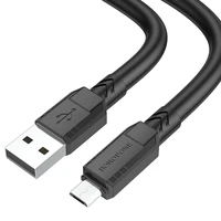 Kabelis BX81 Goodway - USB uz Micro USB - 2,4A, 1 metra garums melns