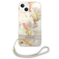 Guess GUOHCP14MHFLSU iPhone 14 Plus 6.7 "violets/violets cietais apvalks Ziedu siksna