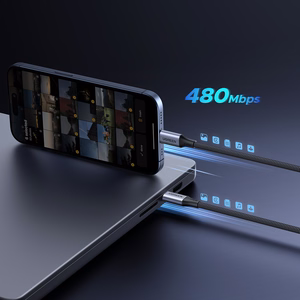 Ugreen 2in1 USB-C kabelis - 2xUSB-C PD 140W 2m - melns