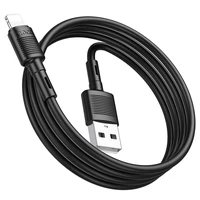Kabelis USB A uz Lightning Hoco 2,4A 1 m X83 melns