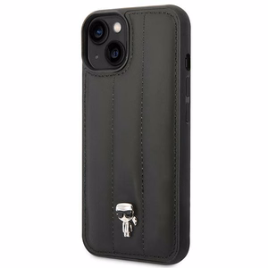 Чехол Karl Lagerfeld Puffy Ikonik Pin для iPhone 14 / 15 / 13 чёрный