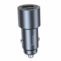 Automobiļa lādētājs Hoco USB A + USB C PD QC3.0 48W Z60 melns