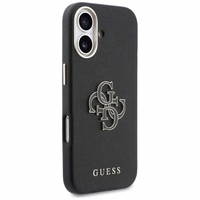GUESS korpuss priekš IPHONE 17 GUHCP17S5PS4RGGK (PU FW Resin Logo) melns