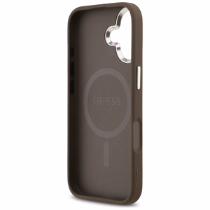 GUESS viedtālruņa apvalks (m) IPHONE 17 ar MagSafe saderīgs PU 4G W/Triangle Logo SL - brūns