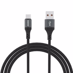 Dudao L3ST USB-A - USB-C 5A 1.2m pīts kabelis - melns