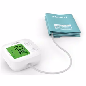 iHealth Track KN-550BT balts/zils Asinsspiediena mērīšana (sistoliskais un diastoliskais), Pulsa mērīšana 4 Bezvadu Bluetooth savienojums Automātisks Svars 438 g