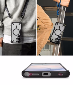 Ringke Fusion X Magnetic MagSafe Maciņš for Samsung Galaxy S26 Ultra - Clear melns
