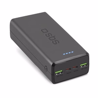 Portatīvais lādētājs SBS TTBB30000PD20K 30000 mAh 2 x USB-C 2 x USB-A - melna