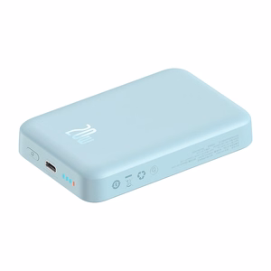 Powerbank Baseus Magnetic Mini 10000mAh, USB-C 20W MagSafe (zils)