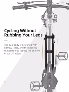 Rockbros AS-043 Velcro velosipēda soma, 3l - melna