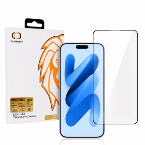 Aizsargstikls Tel Protect 10X HD Titanium paredzēts Iphone 17 Air melns