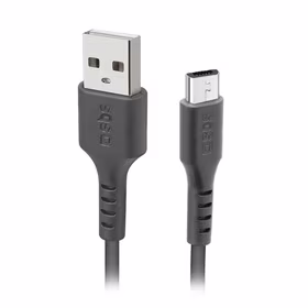 SBS TECABLEMICRO2K USB-A - Micro-USB kabelis 2 m - melns