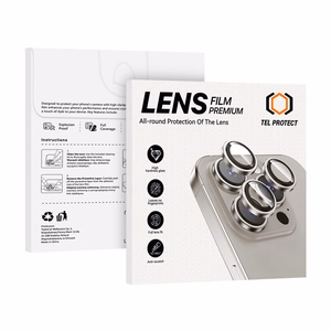 Tel Protect 3D Lens caurspīdīgie rūdītie aizsargstikli Apple iPhone 18 Pro / 18 Pro Max kameras lēcām (3 gab.)