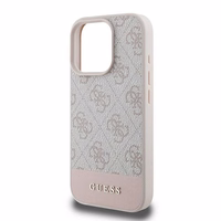 Guess 4G apakšējā josla viedtālruņa apvalks iPhone 16 Pro Max (m) - rozā