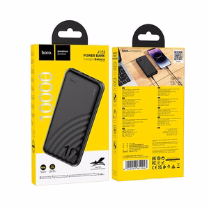 HOCO portatīvais lādētājs 10000 mAh 2A J123 melns