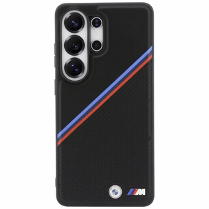 BMW Tricolor Metal Logo MagSafe maciņš priekš Samsung Galaxy S26 Ultra melns