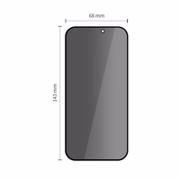 Tech-Protect Quick Set Spy+ Privātuma stikls 2-gab. komplekts iPhone 12 / 12 Pro