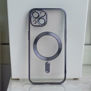 Color Chrome Magnētiskais viedtālruņa apvalks iPhone 12 6,1" melns