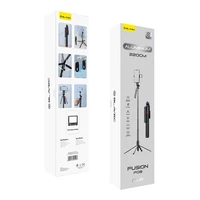 Blavec pašbilžu statīvs Aluminium Fusion P-08 trijkājis + tālvadības pults + 1 lampa 2,2 metri (SSFP08-TR1LB22) melns