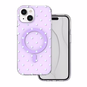 Bubble Dots Mag maciņš, paredzēts iphone 15 6,1", violets