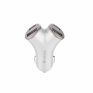 Devia car lādētājs Extreme Metal PD 48W 2x USB 2x USB-C sudraba