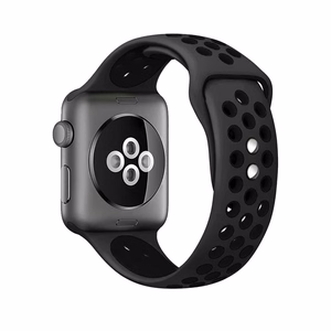 Crong Duo Sport siksniņa Apple Watch 44 / 45 / 46 / 49 mm, pelēka un melna
