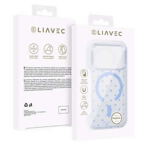 Liavec Bubble maciņš iPhone 18 Pro / 17 Pro, gaiši zils
