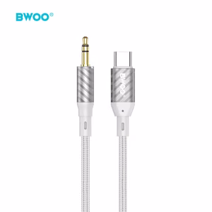 Audio adapter Bwoo (AUX074) from USB-C to 3,5mm 1m silver