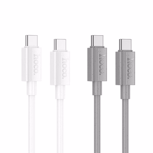 Cable USB C to USB C Hoco 3A 60W 1 m X107 gray
