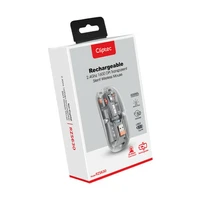 Cliptec Computer mouse Transparent RZS630 wireless optical 1600DPI