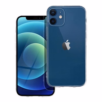 Caurspīdīgs 2 mm viedtālruņa apvalks IPHONE 12 Mini (ar kameras aizsardzību)
