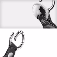 Tech-Protect NaturalFit apvalks Apple AirTag 1/2 - melns