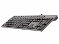 A4Tech KV-300H keyboard USB QWERTY melns, pelēks