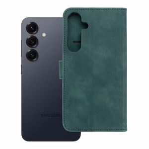 TENDER grāmatas viedtālruņa apvalks SAMSUNG S25 Plus zaļš