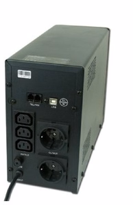 Gembird EG-UPS-033 nepārtrauktas barošanas avots (UPS) Line-Interactive 1200 VA 720 W 3 AC ligzdas