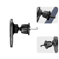 Tech-Protect MM15W-V1 automašīnas tālruņa turētājs ar MagSafe 15W indukcijas lādētāju, stiprināms pie gaisa ventilācijas - melns