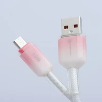 Kabelis FORCELL F-ENERGY C351 USB A uz Micro USB QC3.0 2,4A 18W Gradient 1 m balts (m)