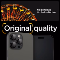 Spigen Glas.tR EZ Fit Optik Kameras aizsargstikls iPhone 14 Pro / Pro Max / 15 Pro / Pro Max / 16 Pro / Pro Max / 17 Pro / 17 Pro Max - melns 2 gab