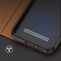 Dux Ducis Skin X2 viedtālruņa apvalks Samsung Galaxy S23+ atverams apvalks ar maku un statīvu brūns
