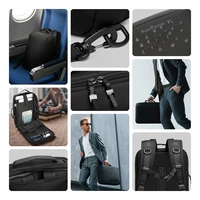 Wozinsky Premium 15,6'' klēpjdatora mugursoma / soma ar siksnu - melna