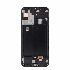 FIXCELL AMOLED LCD displejs ar rāmi SAMSUNG A50, melns (mainīts stikls)