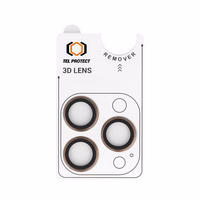 Aizsargstikls objektīvam Tel Protect 3D Lens Aramid Series viedtālrunim iPhone 17 Pro/17 Pro Max titāna krāsa