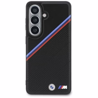 BMW Tricolor Metal Logo MagSafe Maciņš for Samsung Galaxy S26 - melns