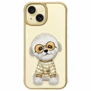 Nimmy Glasses Cool iPhone 15 apvalks – beige