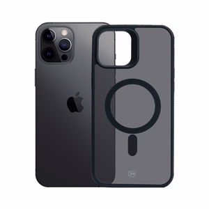 3mk Smoke Magnētiskais viedtālruņa apvalks Apple iPhone 12 Pro Max - melns