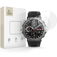 Tech-Protect Glass Fit+ 2 gabalu rūdītā stikla komplekts Amazfit T-Rex 3 Pro 48mm - caurspīdīgs
