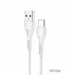 Kabelis USB A uz USB C Hoco 1 m X37 balts
