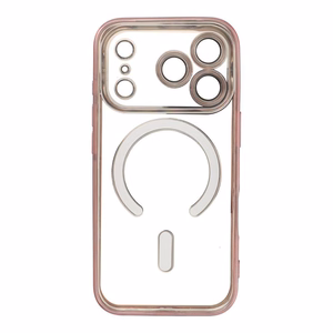 Electro Mag Cover maciņš modelim iPhone 17 Pro / 18 Pro, saderīgs ar MagSafe – rozā zelta krāsas