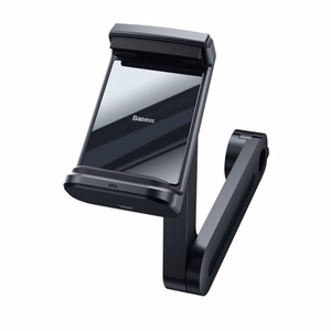 Automašīnas turētājs Baseus BackSeat Holder melns (bezvadu uzlāde 15W) (nē magnētiskais / automašīnas sēdeklim)