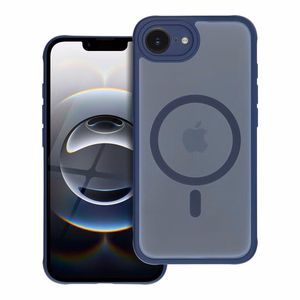FULL MATTE MAG COVER viedtālruņa apvalks saderīgs ar Magnētisko uzlādi IPHONE 17 zila